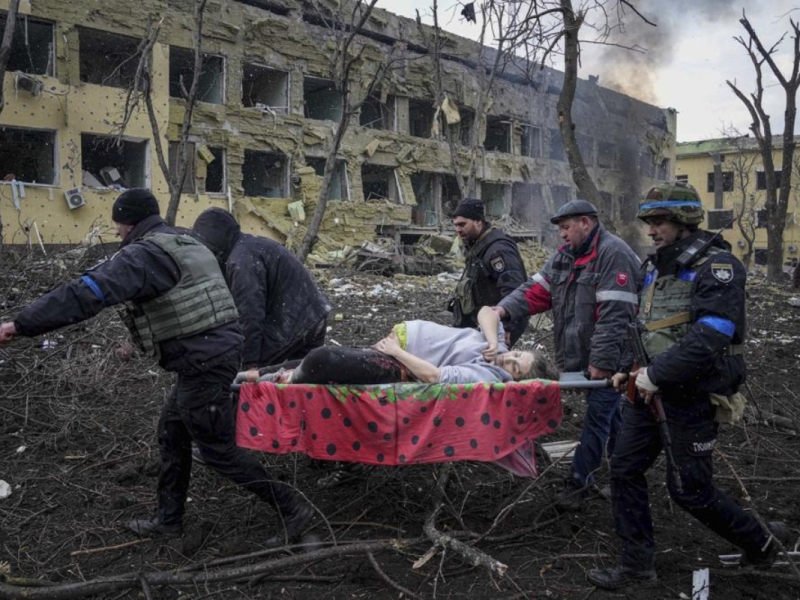 Ukrainian Maternity Hospital Hit by Russian Air Strike